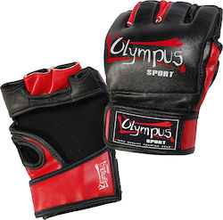 Olympus Sport 4009409 Γάντια ΜΜΑ από Συνθετικό Δέρμα Μαύρα