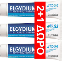 Elgydium Antiplaque Οδοντόκρεμα κατά της Πλάκας (3x100ml) 300ml