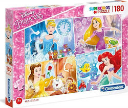 Kids Puzzle Supercolor Disney Princess for 7++ Years 180pcs Clementoni