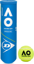 Dunlop Australian Open Tennisbälle Tennis Turnier 4Stück