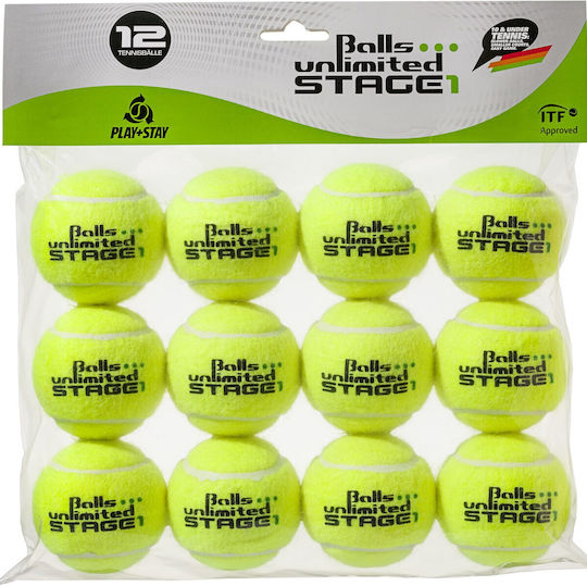 Topspin Unlimited Stage 1 Turnier Tennisbälle für Turnier 12 Stück