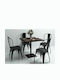 Square Table Tavern Wooden with Metal Frame Brown 80x80x75cm