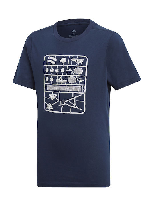Adidas Kids T-shirt Navy Blue