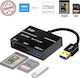 Onten OT-9189 Kartenleser USB 3.0 für / / / / /X/Q/D/ / Schwarz