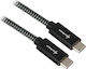 Sharkoon Braided USB 3.1 Cable USB-C male - USB-C Gray 1m