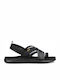 Voya Strappy Women's Flat Sandals Sporty Black