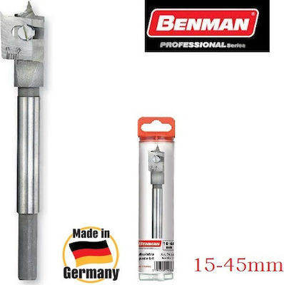 Benman Ρυθμιζόμενο 15-45mm Feather Drill with Hexagonal Shank for Wood