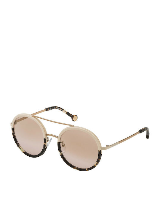 Carolina Herrera Women's Sunglasses with Brown Tartaruga Metal Frame SHE121 8M6G
