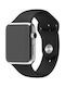 Handodo Armband Silikon mit Pin Schwarz (Apple Watch 44/45/46mm/Ultra 49mm)