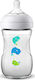 Philips Plastic Bottle Natural Anti-Colic with Silicone Nipple for 1+ months Whale 260ml 1pcs