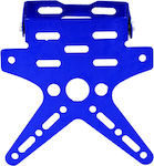 OEM Motorcycle license plate holder Universal blue