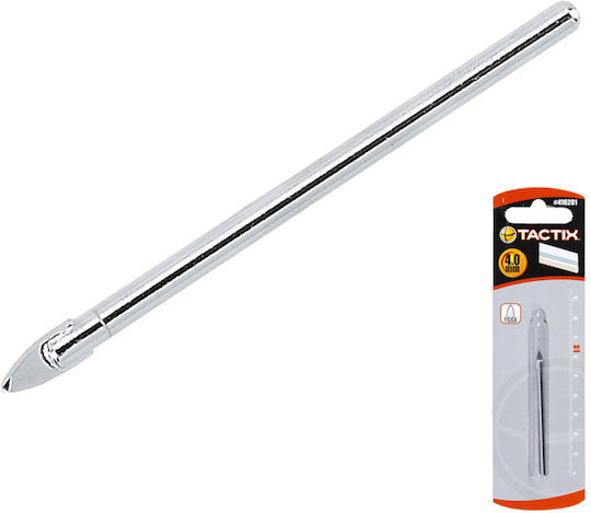 Tactix Drill Carbide with Cylindrical Shank for Glass και Tiles 8mm