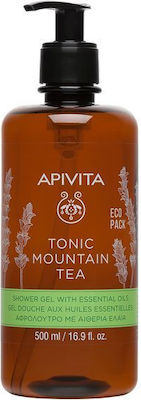 Apivita Tonic Mountain Tea Αφρόλουτρο σε Gel με Αιθέρια Έλαια 500ml