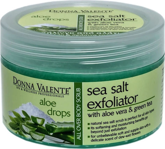 Donna Valente Sea Salt Scrub Corporal Aloe Vera i ceai verde 600gr |  Skroutz Romania
