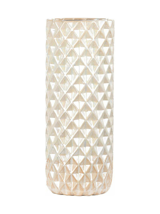 Artekko Decorative Vase White 13x13x34.5cm