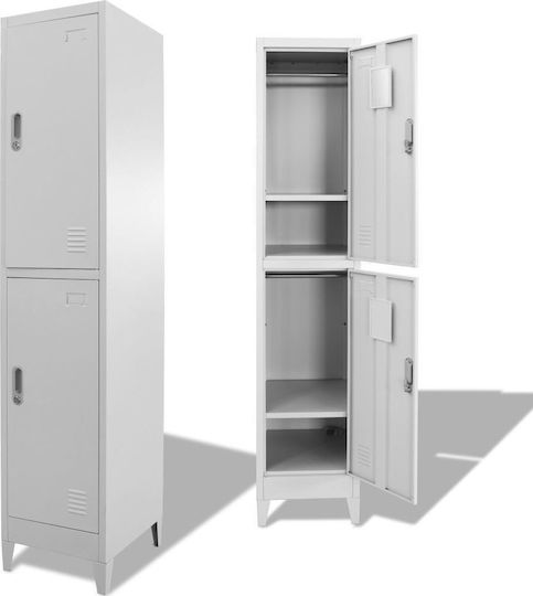 Шкаф Метал с 2 шкафчета 38x45x180бр