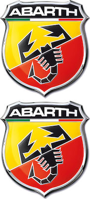 Race Axion Αυτοκόλλητα Σήματα Αυτοκινήτου Abarth 4 x 4.5cm 2τμχ
