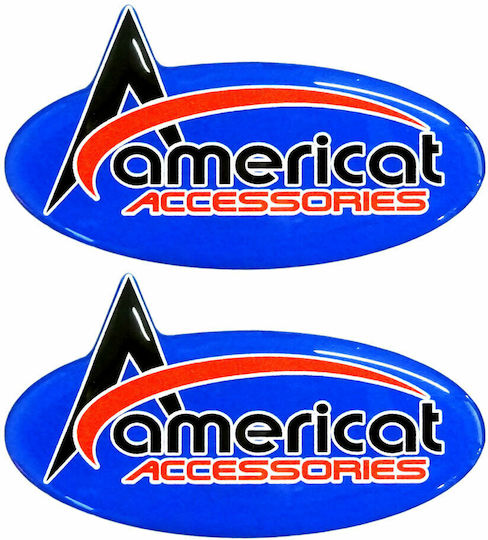 Americat Car Stickers in Blue Colour 2pcs AMERICAT/3