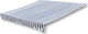 vidaXL Zelt Terrasse Blau 3x2.5m