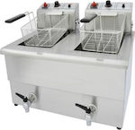 TzeTHan Electric Fryer Double 10.2kW Capacity 2x12lt 74x52x53cm ΤX10