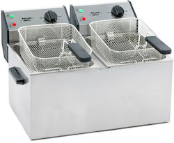 Roller Grill Фритюрница Електрическа Двойна 6кВт Капацитет 2x8л 54x42.5x32см FD80D