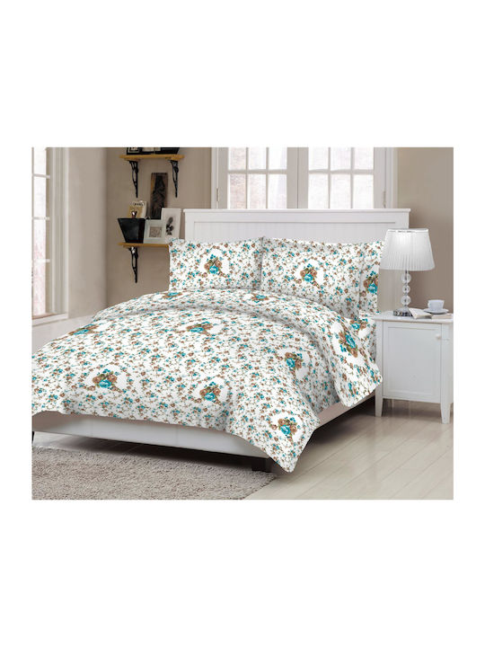 Le Blanc Bettdecke Einzelbett 160x240cm Rose Petrol