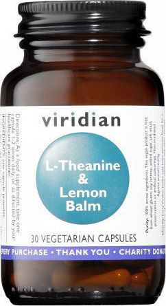 Viridian L-Theanine & Lemon Balm 30 Κάψουλες