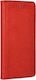 Smart Magnet Buchen Sie Synthetisches Leder Rot (Huawei P Smart 2019 / Ehre 10 Lite)
