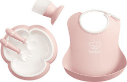 BabyBjorn Σετ Φαγητού Baby Dinner Set από Πλαστικό Ροζ 5τμχ