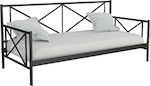 Cross Κρεβάτι Μονό Μεταλλικό Καναπές 90x200cm