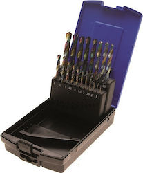 BGS Technic Σετ 19 Τρυπάνια HSS με Κυλινδρικό Στέλεχος για Μέταλλο