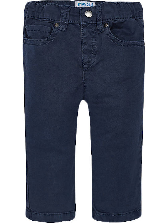 Mayoral Kids Trousers Navy Blue