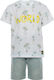 Sprint Kids Set with Shorts Summer 2pcs White