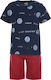 Sprint Kids Set with Shorts Summer 2pcs Navy Blue