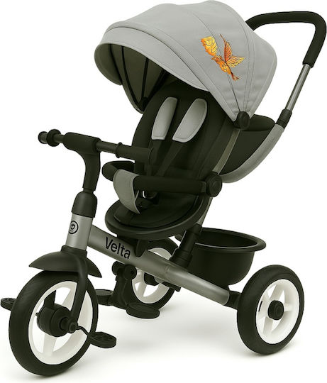 Kikka Boo Vetta Convertible with Parental Handle 3 in 1 for 2-6 Years Gray