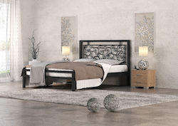 Μιράντα Κρεβάτι Διπλό Μεταλλικό για Στρώμα 150x200cm