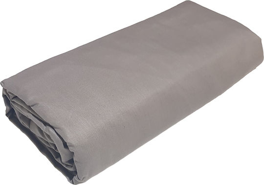 Le Blanc Cotton Line Σεντόνι Μονό 150x240εκ. Grey