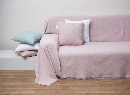Anna Riska 1554 Armchair Throw Jacquard 150x180cm Blush Pink