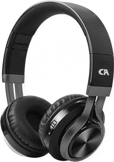 Crystal Audio BT-01 Ασύρματα / Ενσύρματα On Ear Ακουστικά με 18 ώρες Λειτουργίας Μαύρα