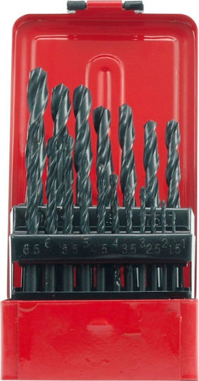 Sthor HSS-90 1-13mm Комплект 19 Свредла HSS с Цилиндрична Опашка за Метал