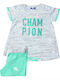 Kids' Set with Shorts Summer 2pcs Gray