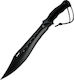 AlpinPro Bombardier Machete Black in Sheath