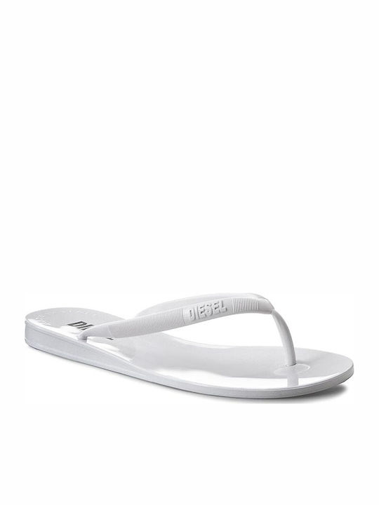 Flip Flops Damă în Culoare Albă