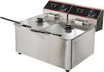 Lappas Fryer Electric Double 4kW Capacity 2x4lt 44.2x39.5x30.5cm LP4+4L 1001036