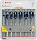 Bosch Set of 7 Feather Drills with Hexagonal Shank for Wood