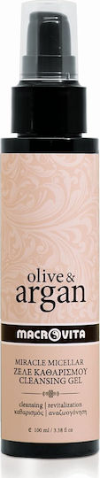 Macrovita Olive & Argan Miracle Cleansing Gel Gel Καθαρισμού Προσώπου 100ml