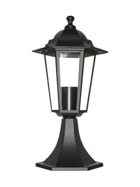 Aca Outdoor Floor Lamp Laterna IP45 for E27 Bulb Schwarz