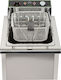 M&M equipment Elektrische Fritteuse mit digitalem Timer 6kW Kapazität 12Es 39x50x41cm F120TR