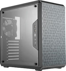 CoolerMaster MasterBox Q500L Gaming Midi Tower Κουτί Υπολογιστή με Πλαϊνό Παράθυρο Γκρι