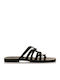 Sante Women's Flat Sandals in Black Color